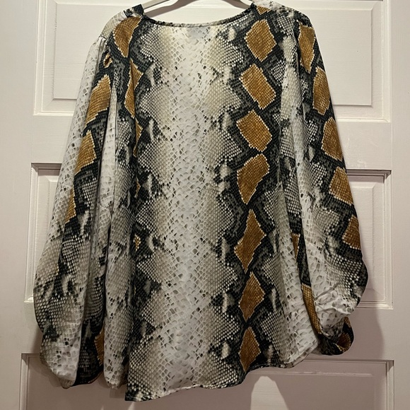 Adrienne Snake-print blouse - Picture 2 of 4